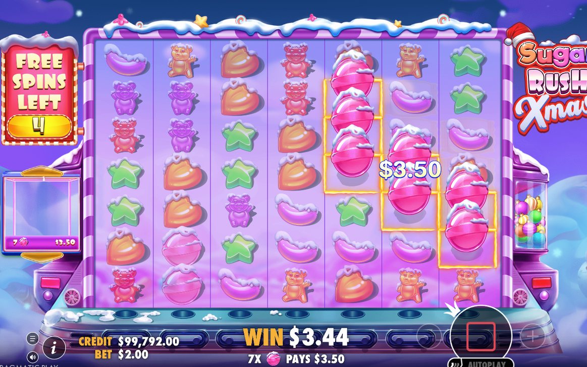Free spins en cours sur le fond violet de nuit